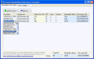 IP Camera Bandwidth&Disk Size Calculator screenshot